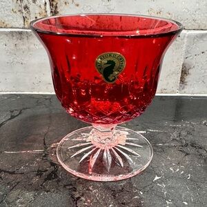 Waterford Crystal Lismore Crimson Small Footed Bowl